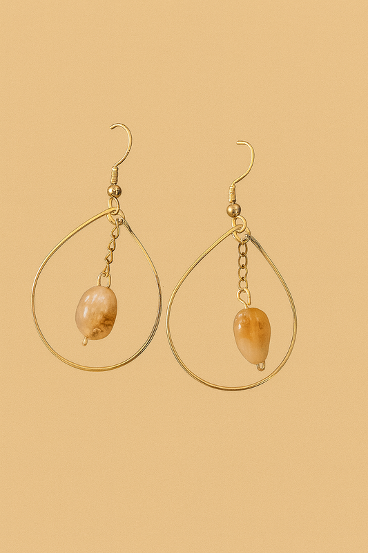 Golden Dawn Teardrop Earrings