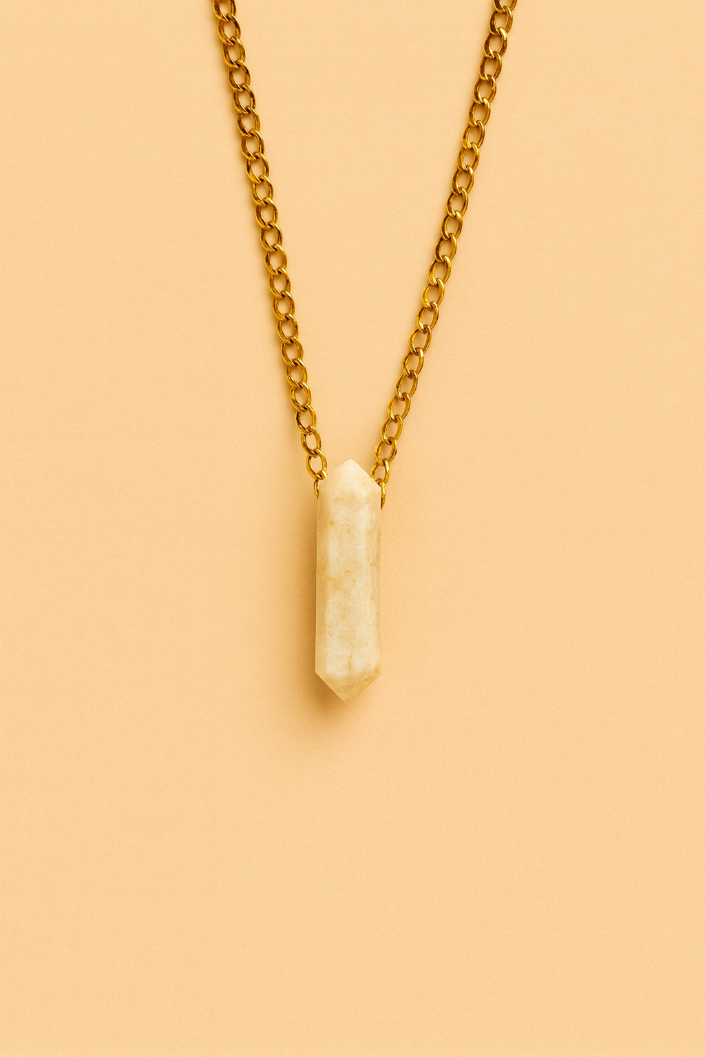 Golden Sunstone Point Necklace