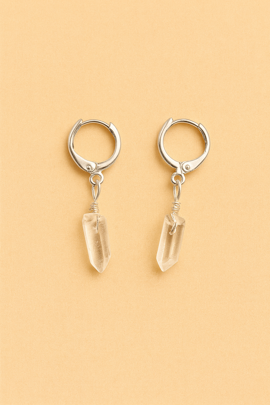 Silver Crystal Clarity Earrings