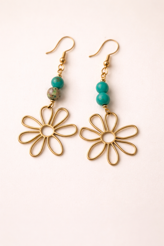 Golden Bloom Energy Earrings