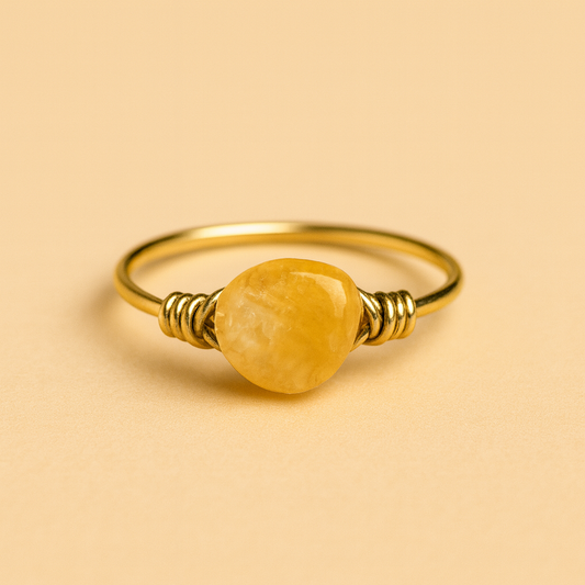Golden Citrine Glow Ring