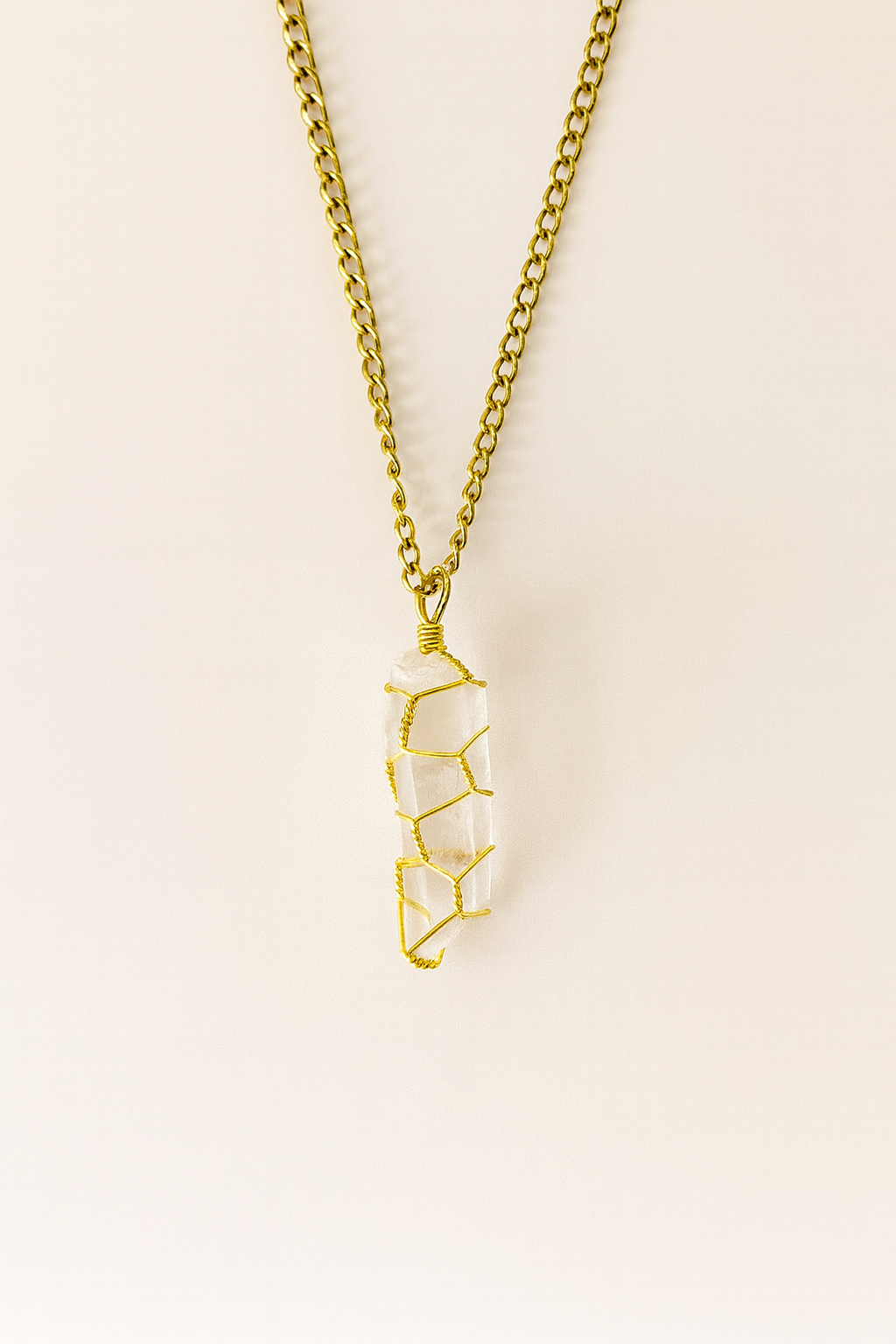 Clear Quartz Pendant — Handmade With Intention