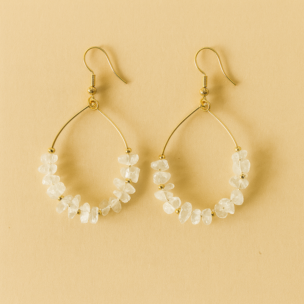 Crystal Glow Hoop Earrings