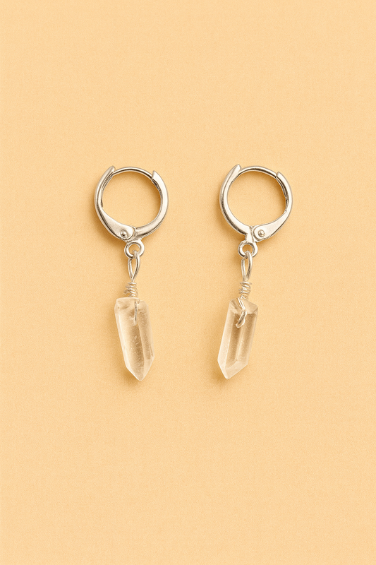 Silver Crystal Clarity Earrings