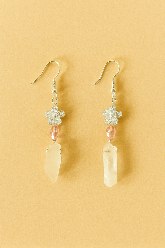 Blossom Quartz Drop Earrings