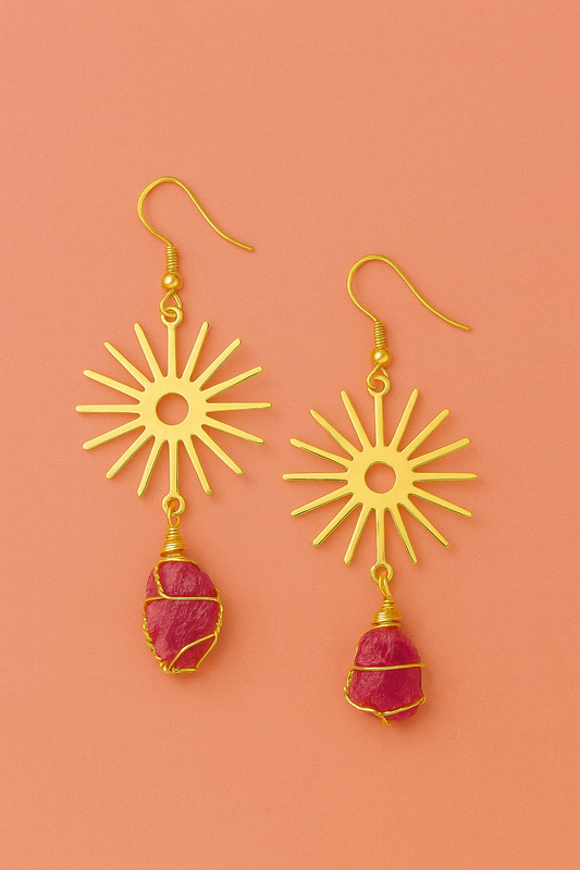 Radiant Sunstone Earrings